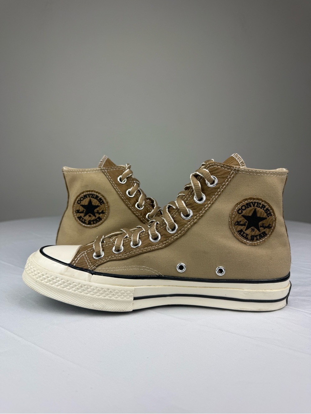 Converse Chuck 70 High Nomad Khaki Egret Size 7 Womens 9 Sneaker A03759C Tan